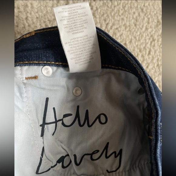 Boden The Edinburgh Jean Gold Piping Stretch Women’s Sz US 10 UK 14 High Rise - Picture 16 of 16